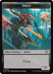 Insect // Elemental (0007) Double-Sided Token [Edge of Eternities Commander Tokens] | Good Games Cannington