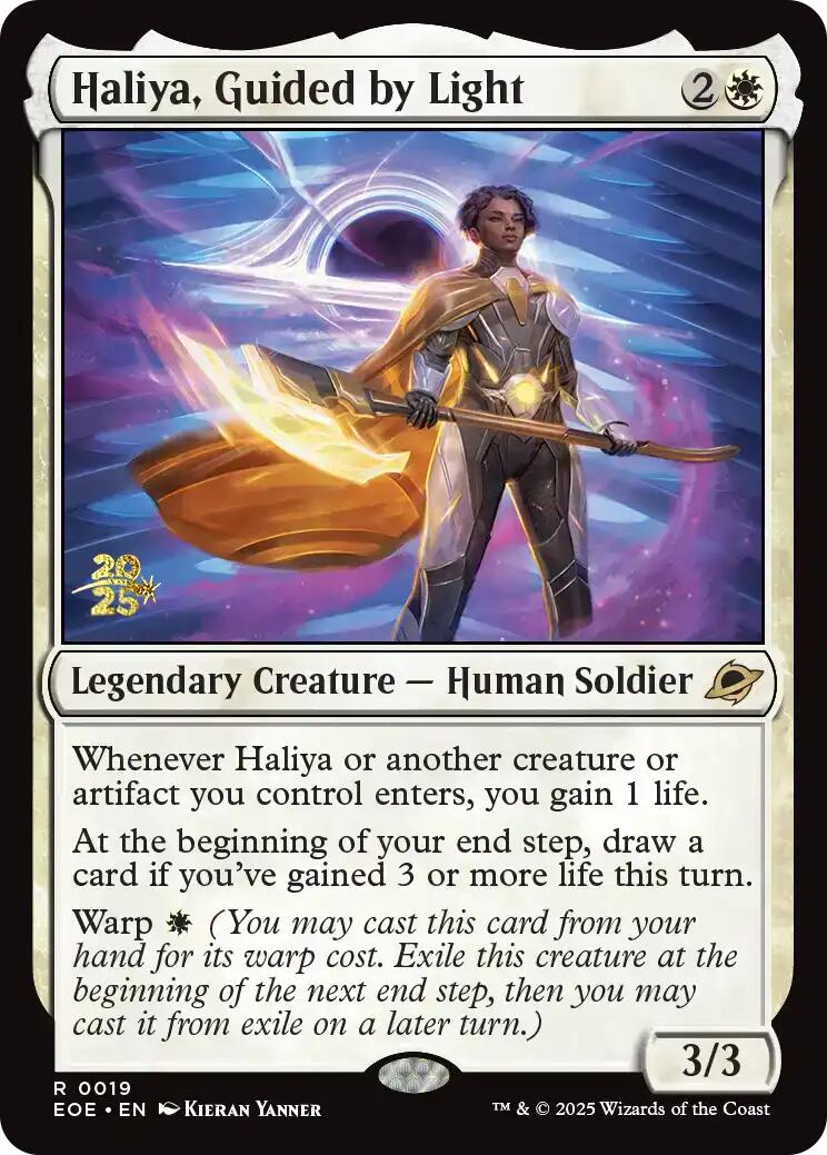 Haliya, Guided by Light [Edge of Eternities Prerelease Promos] | Good Games Cannington