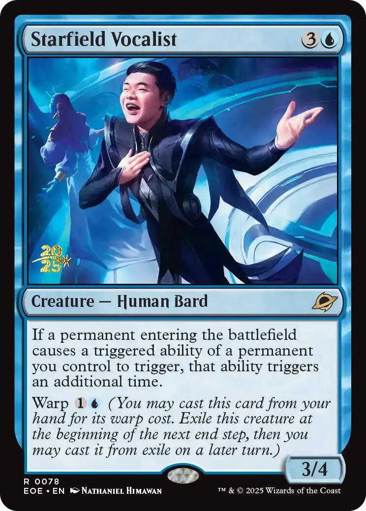 Starfield Vocalist [Edge of Eternities Prerelease Promos] | Good Games Cannington