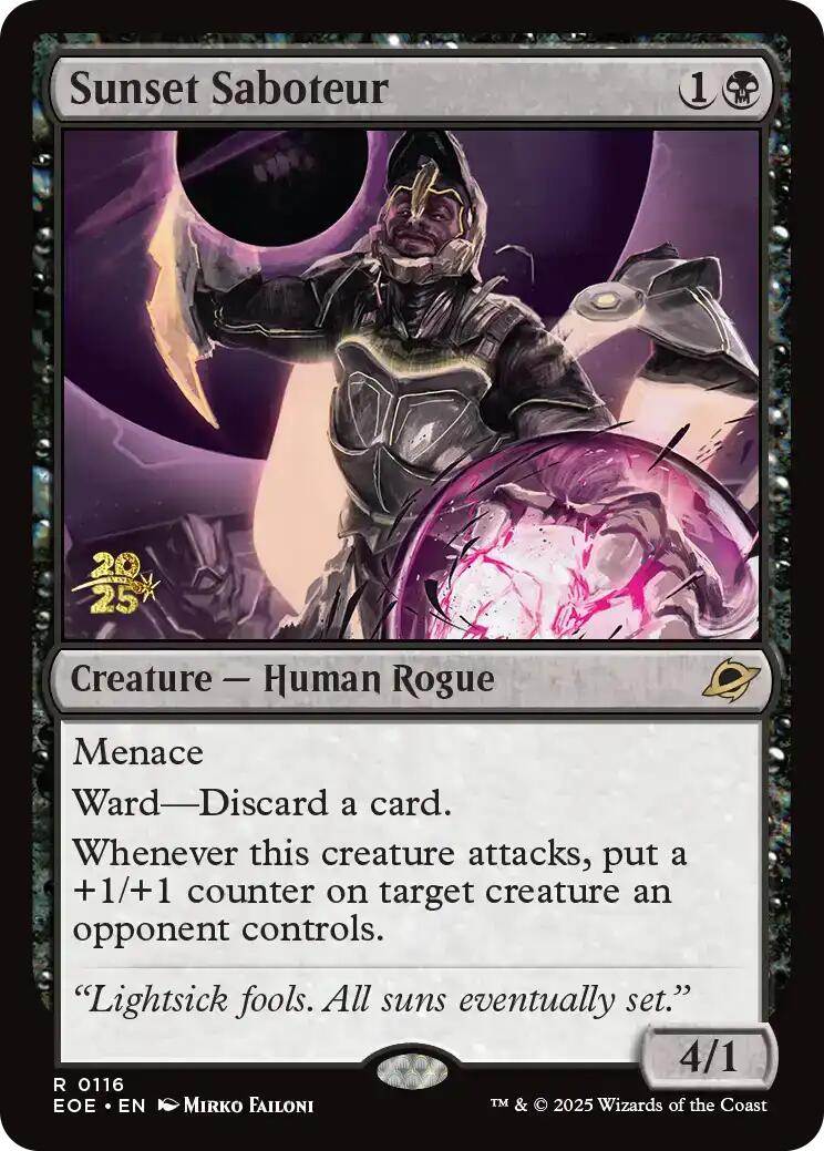 Sunset Saboteur [Edge of Eternities Prerelease Promos] | Good Games Cannington