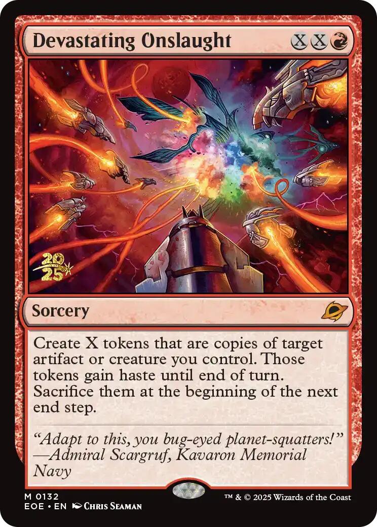 Devastating Onslaught [Edge of Eternities Prerelease Promos] | Good Games Cannington