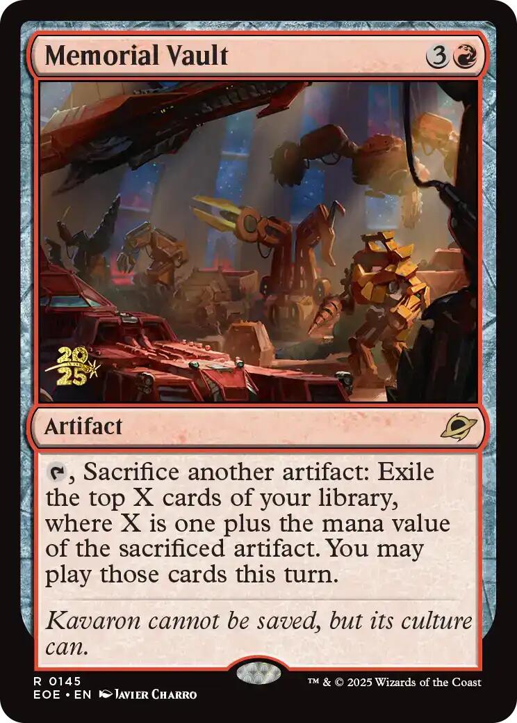 Memorial Vault [Edge of Eternities Prerelease Promos] | Good Games Cannington
