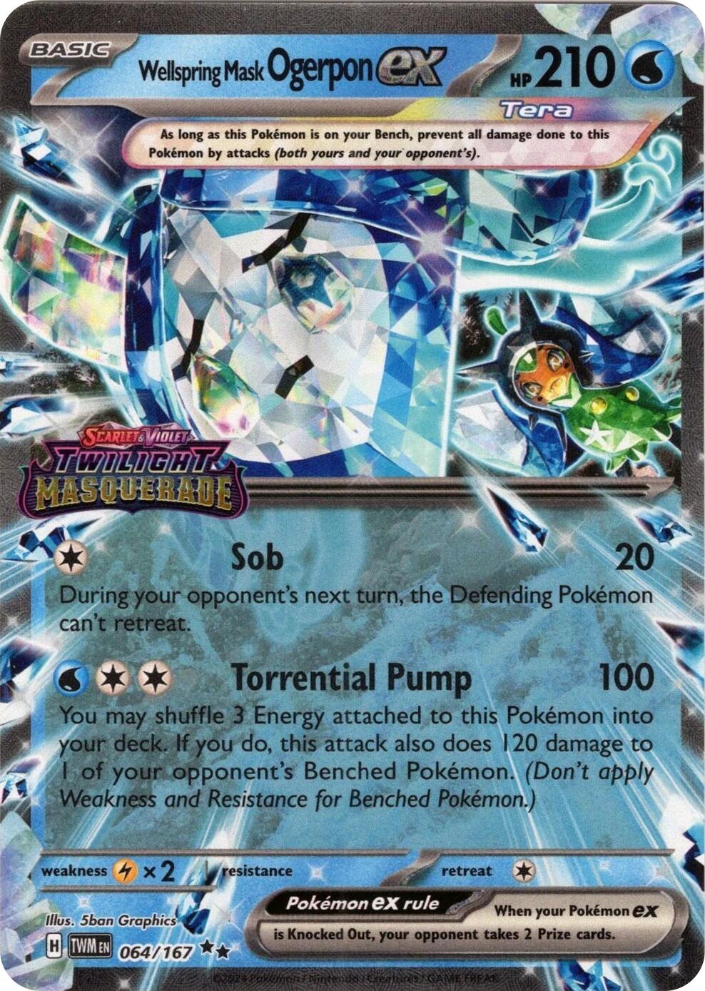 Wellspring Mask Ogerpon ex (064/167) (Stamped) [Miscellaneous Cards] | Good Games Cannington