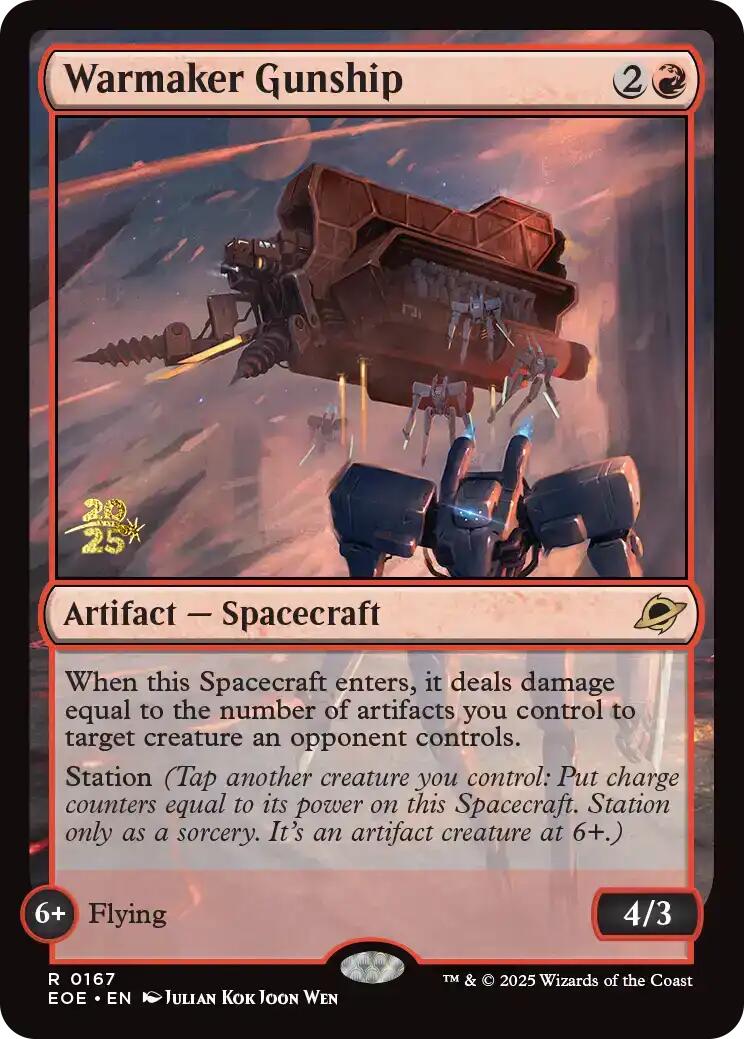 Warmaker Gunship [Edge of Eternities Prerelease Promos] | Good Games Cannington