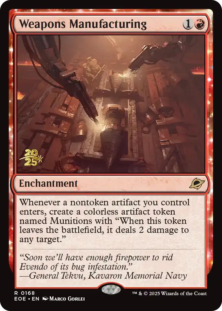 Weapons Manufacturing [Edge of Eternities Prerelease Promos] | Good Games Cannington