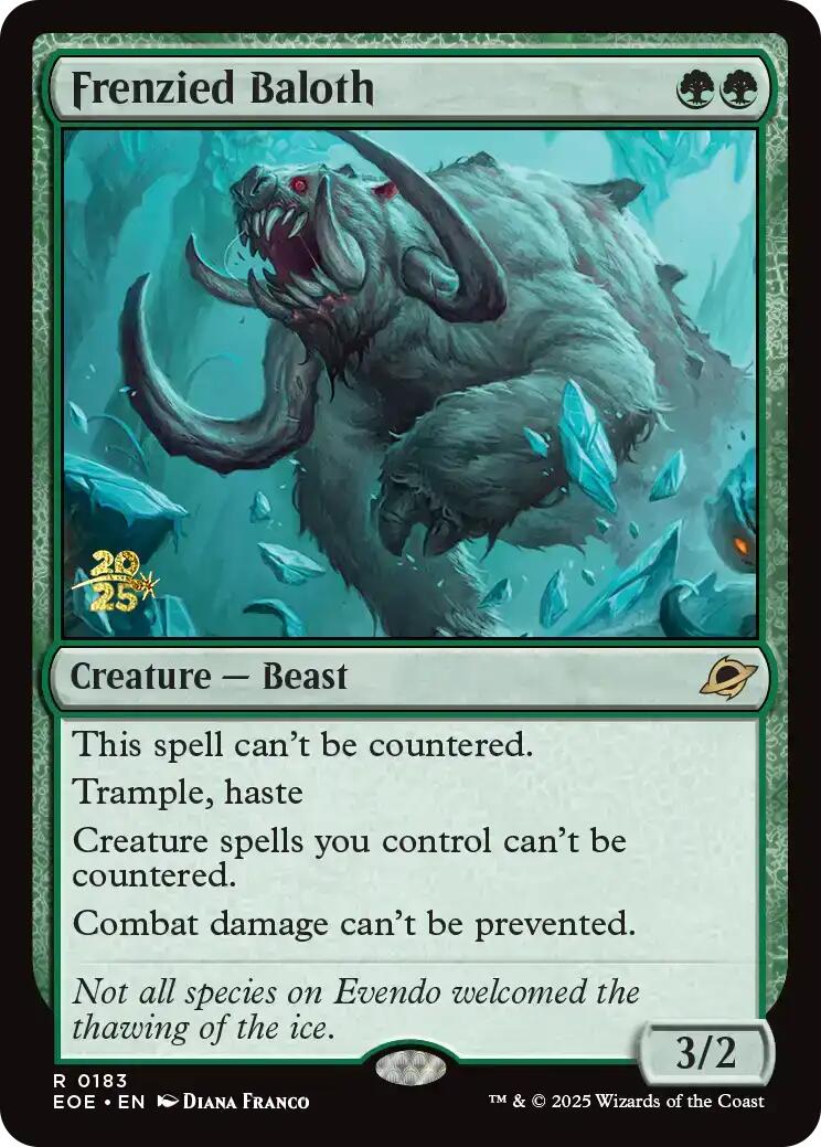 Frenzied Baloth [Edge of Eternities Prerelease Promos] | Good Games Cannington