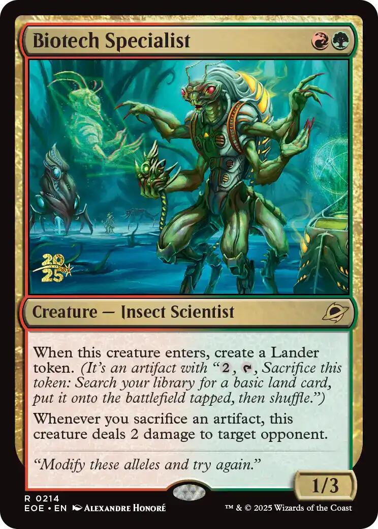 Biotech Specialist [Edge of Eternities Prerelease Promos] | Good Games Cannington