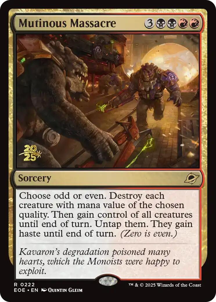 Mutinous Massacre [Edge of Eternities Prerelease Promos] | Good Games Cannington