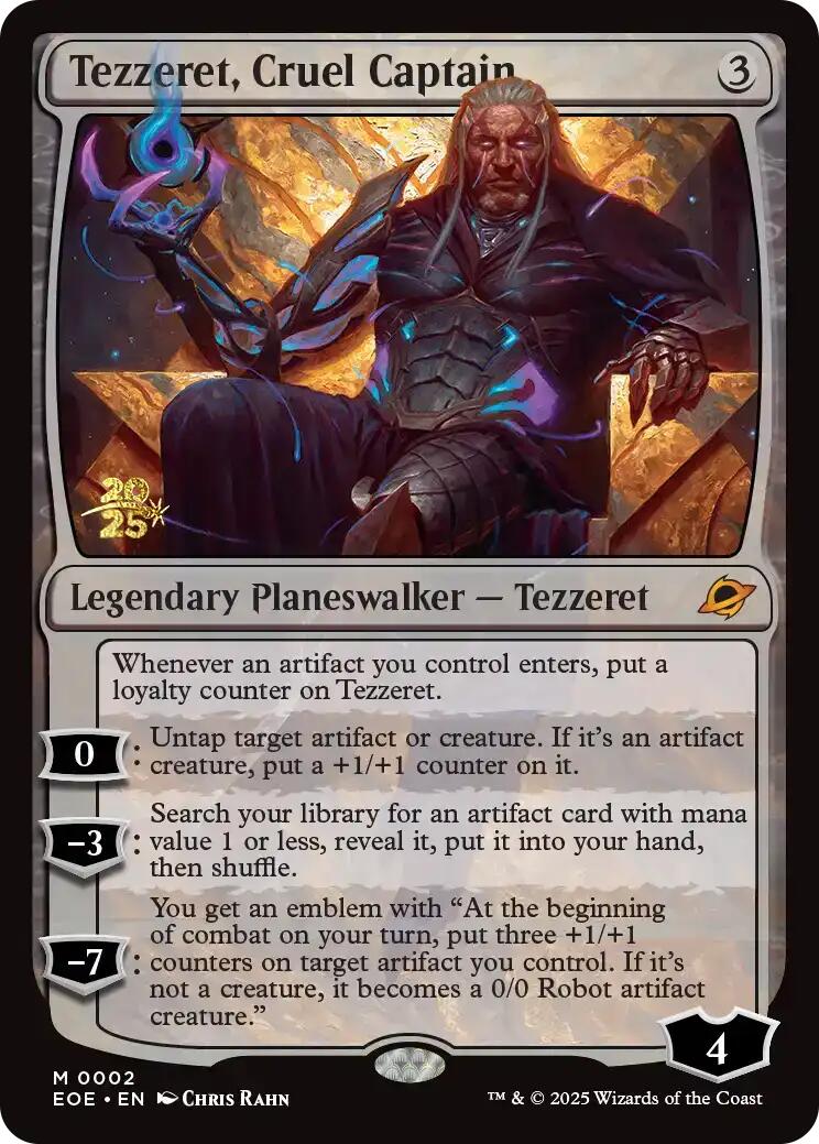 Tezzeret, Cruel Captain [Edge of Eternities Prerelease Promos] | Good Games Cannington