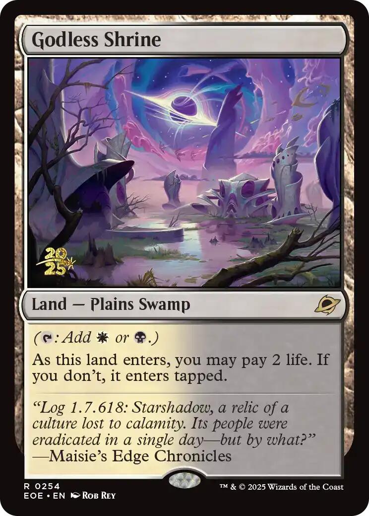Godless Shrine [Edge of Eternities Prerelease Promos] | Good Games Cannington