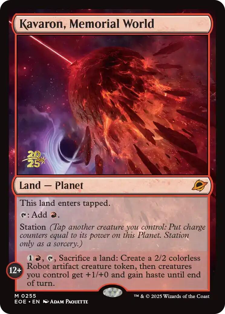 Kavaron, Memorial World [Edge of Eternities Prerelease Promos] | Good Games Cannington