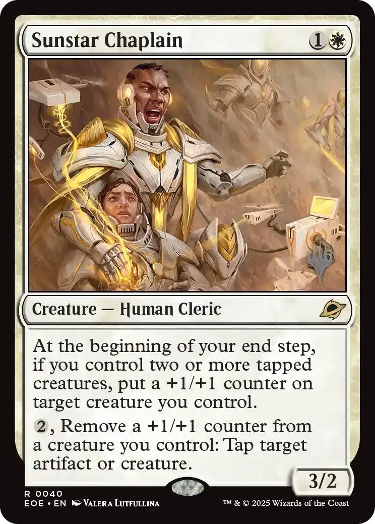 Sunstar Chaplain [Edge of Eternities Promo Pack] | Good Games Cannington