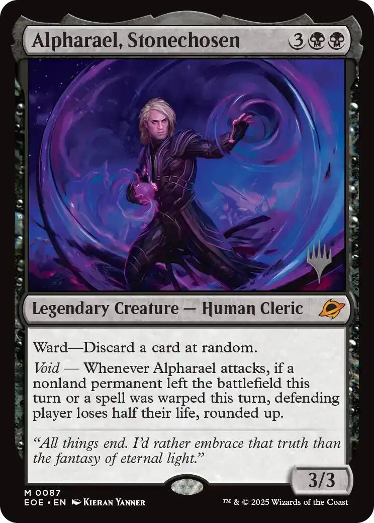Alpharael, Stonechosen [Edge of Eternities Promo Pack] | Good Games Cannington