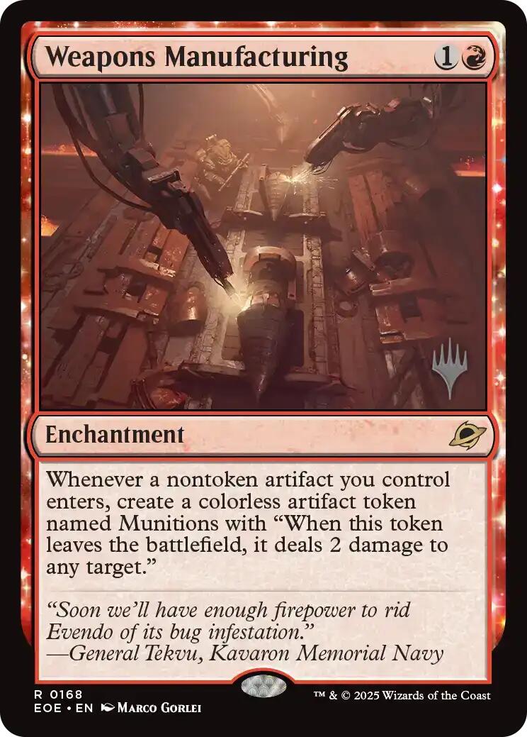Weapons Manufacturing [Edge of Eternities Promo Pack] | Good Games Cannington