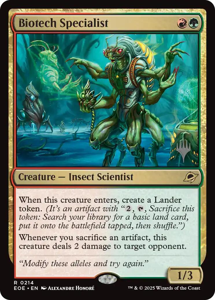 Biotech Specialist [Edge of Eternities Promo Pack] | Good Games Cannington
