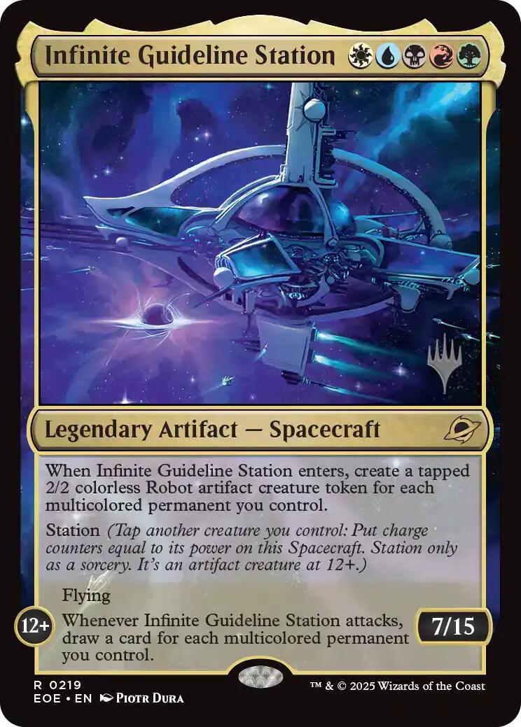 Infinite Guideline Station [Edge of Eternities Promo Pack] | Good Games Cannington
