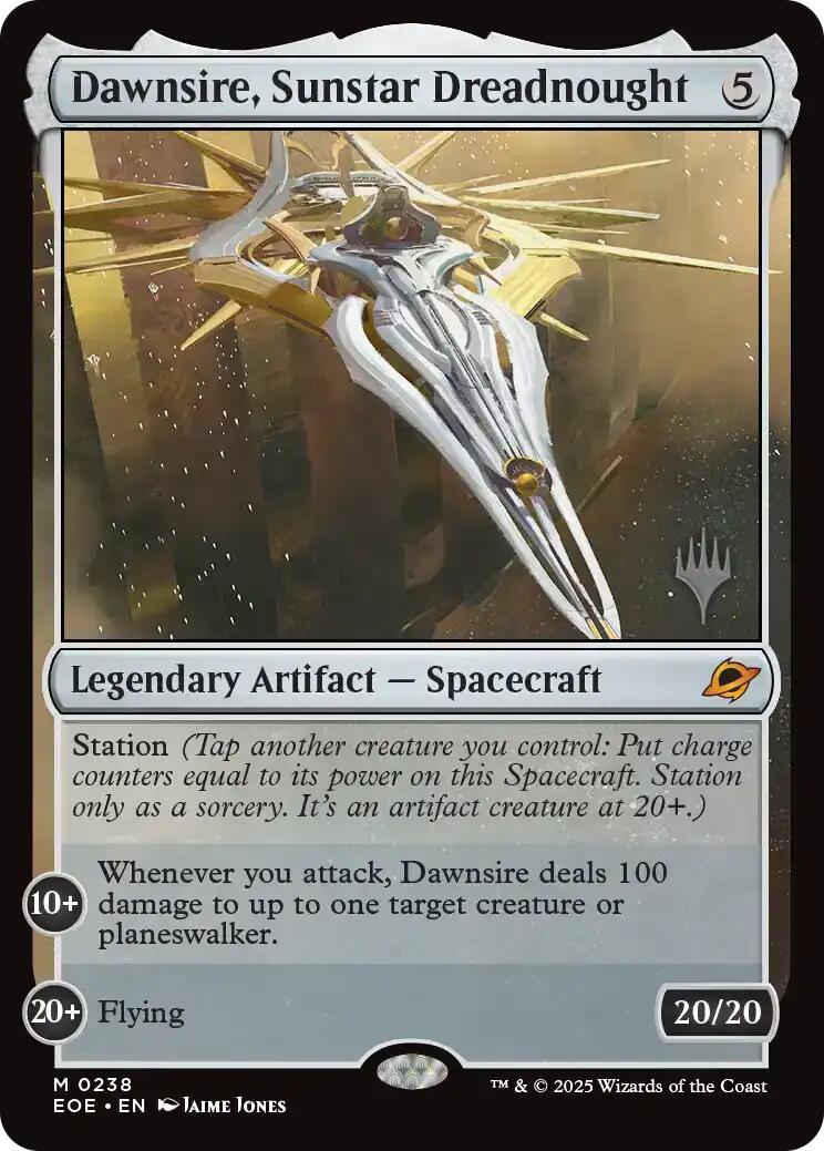 Dawnsire, Sunstar Dreadnought [Edge of Eternities Promo Pack] | Good Games Cannington