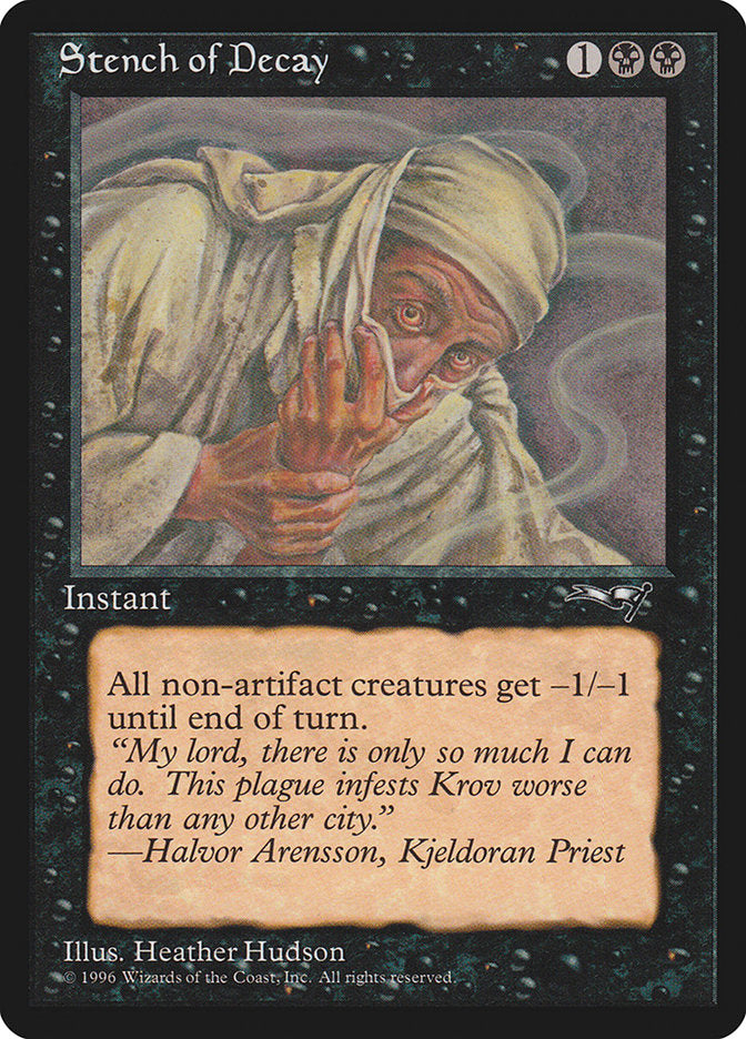 Stench of Decay (Covering Mouth) [Alliances] | Good Games Cannington