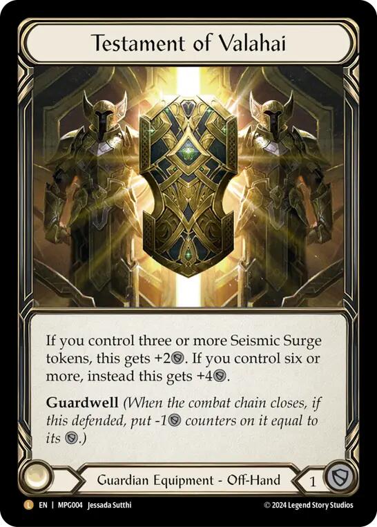 Testament of Valahai [MPG004] (Mastery Pack Guardian)  Rainbow Foil | Good Games Cannington