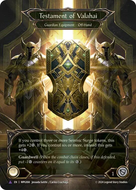 Testament of Valahai (Marvel Cold Foil) [MPG004] (Mastery Pack Guardian)  Cold Foil | Good Games Cannington