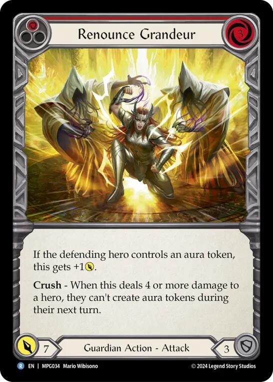 Renounce Grandeur [MPG034] (Mastery Pack Guardian)  Rainbow Foil | Good Games Cannington