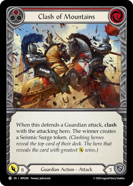 Clash of Mountains (Red) [MPG061] (Mastery Pack Guardian) | Good Games Cannington