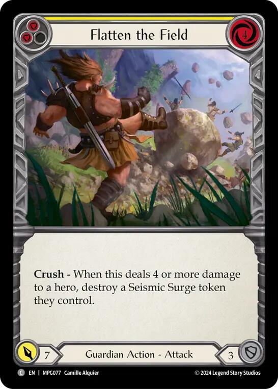 Flatten the Field (Yellow) [MPG077] (Mastery Pack Guardian) | Good Games Cannington