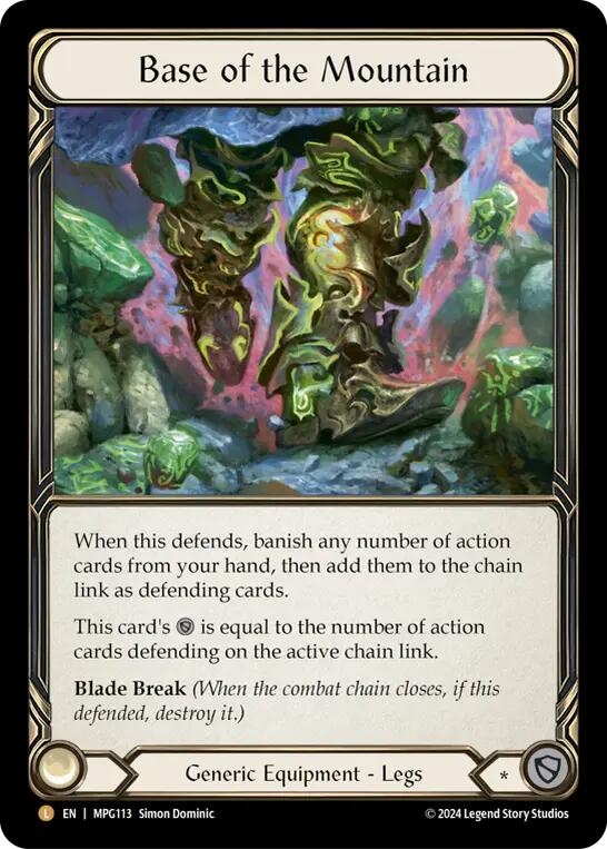 Base of the Mountain [MPG113] (Mastery Pack Guardian)  Rainbow Foil | Good Games Cannington