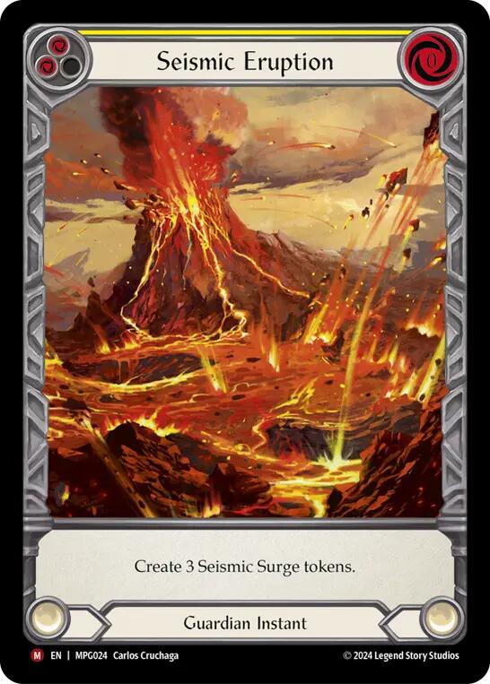 Seismic Eruption (Extended Art) [MPG024] (Mastery Pack Guardian)  Rainbow Foil | Good Games Cannington