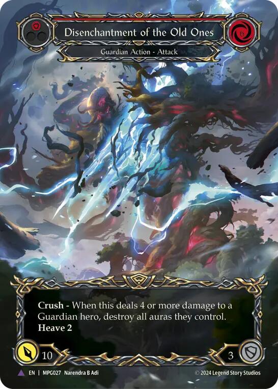 Disenchantment of the Old Ones (Marvel Cold Foil) [MPG027] (Mastery Pack Guardian)  Cold Foil | Good Games Cannington