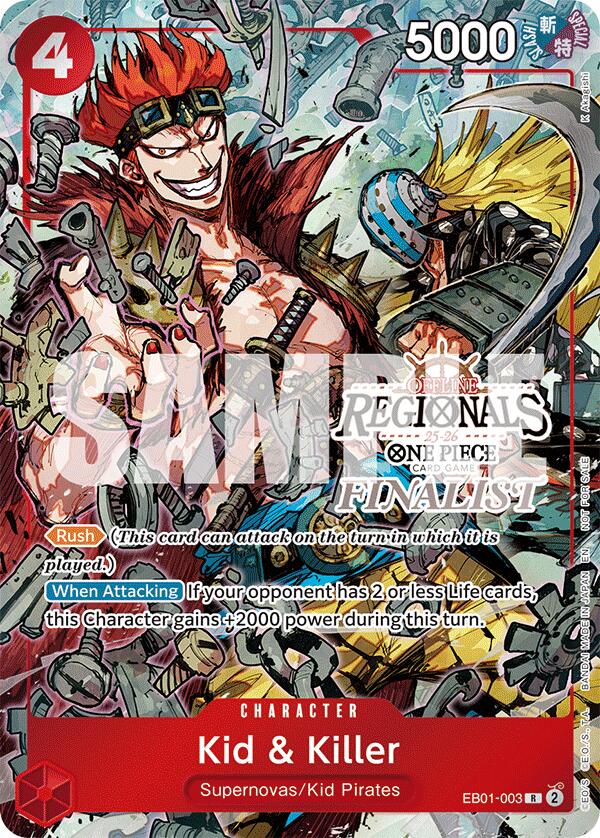 Kid & Killer (Offline Regional Finalist Card Set 2025 Vol.2) [One Piece Promotion Cards] | Good Games Cannington
