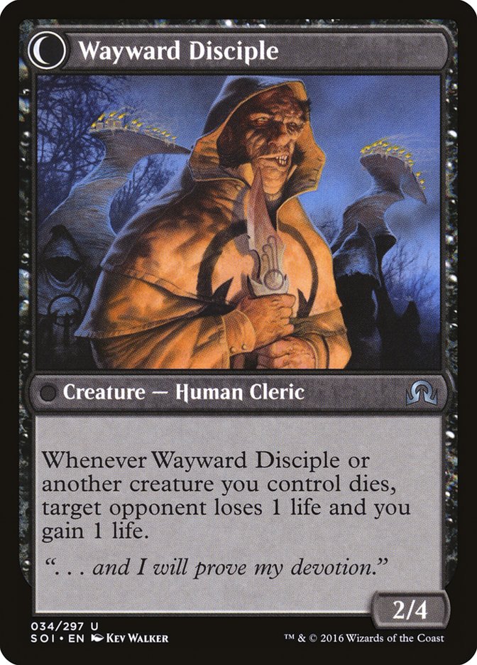 Pious Evangel // Wayward Disciple [Shadows over Innistrad] | Good Games Cannington