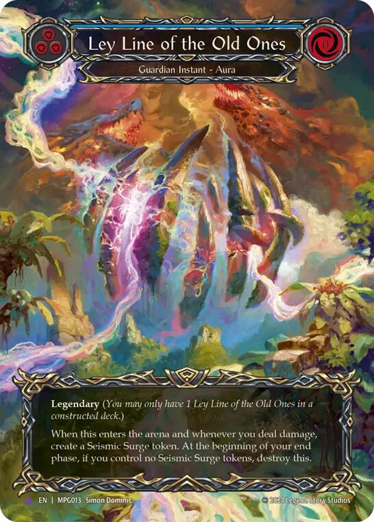 Ley Line of the Old Ones (Cold Foil) (Marvel) [MPG013] (Mastery Pack Guardian)  Cold Foil | Good Games Cannington