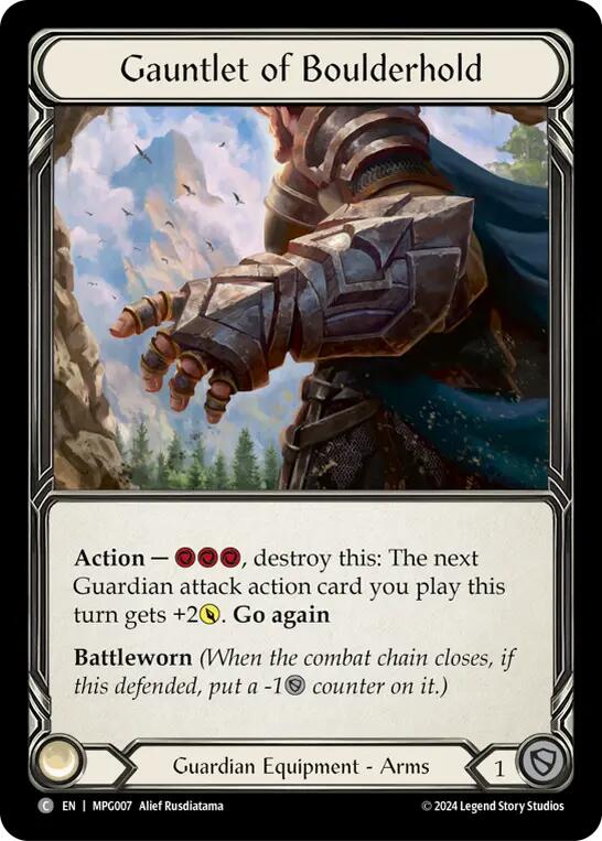 Gauntlet of Boulderhold [MPG007] (Mastery Pack Guardian) | Good Games Cannington