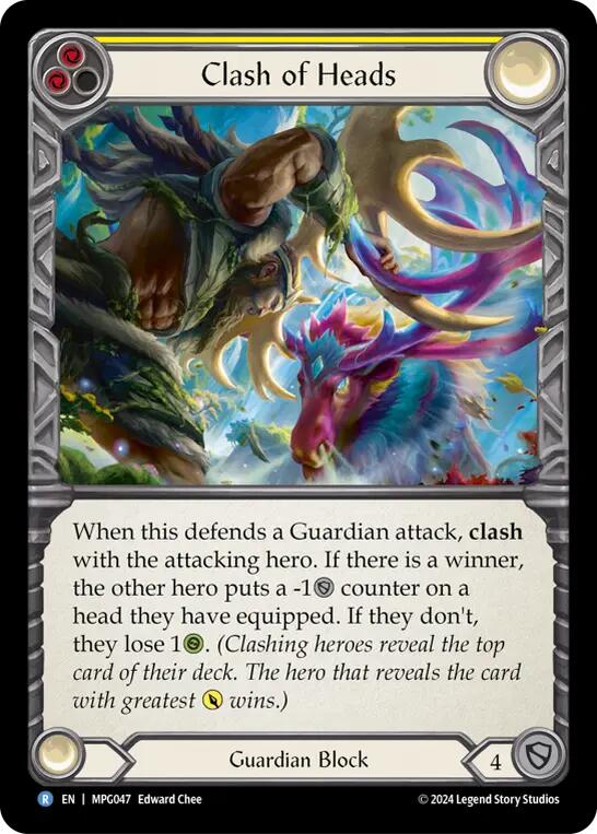 Clash of Heads [MPG047] (Mastery Pack Guardian)  Rainbow Foil | Good Games Cannington