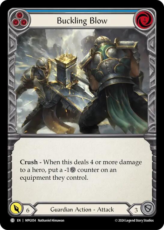 Buckling Blow (Blue) [MPG054] (Mastery Pack Guardian) | Good Games Cannington