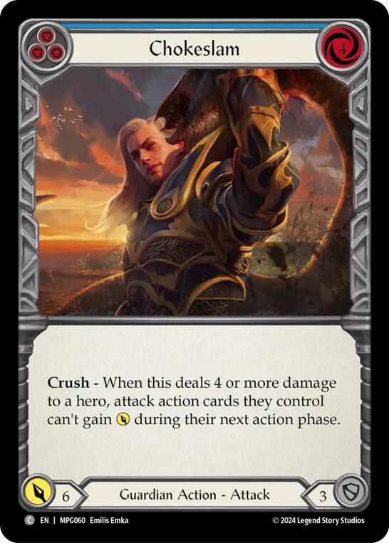 Chokeslam (Blue) [MPG060] (Mastery Pack Guardian) | Good Games Cannington