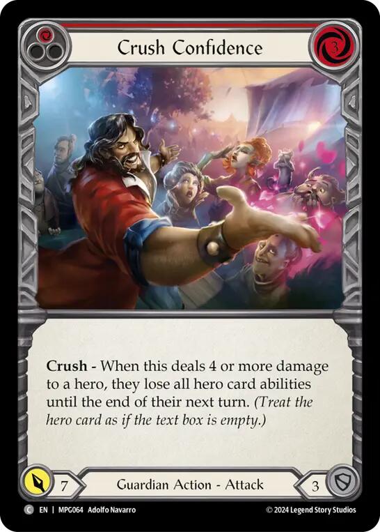 Crush Confidence (Red) [MPG064] (Mastery Pack Guardian) | Good Games Cannington