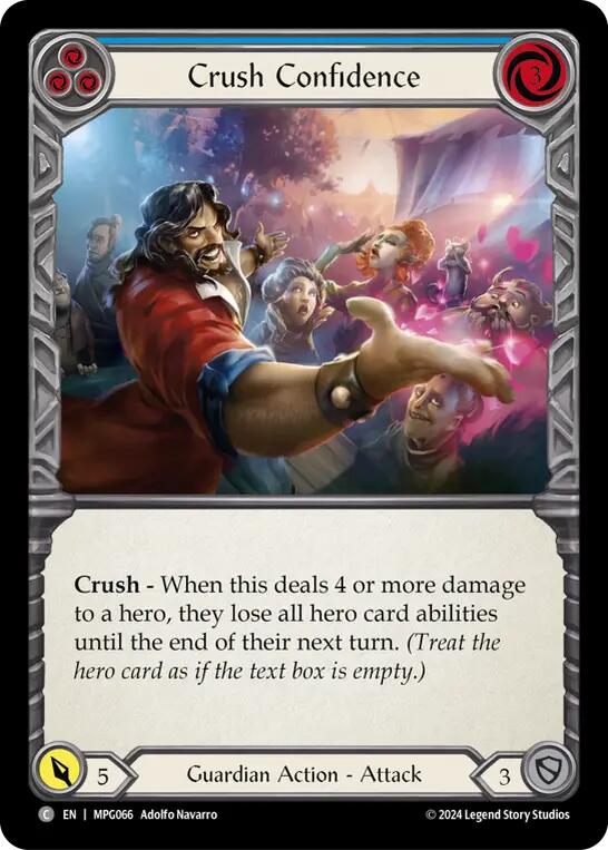Crush Confidence (Blue) [MPG066] (Mastery Pack Guardian) | Good Games Cannington