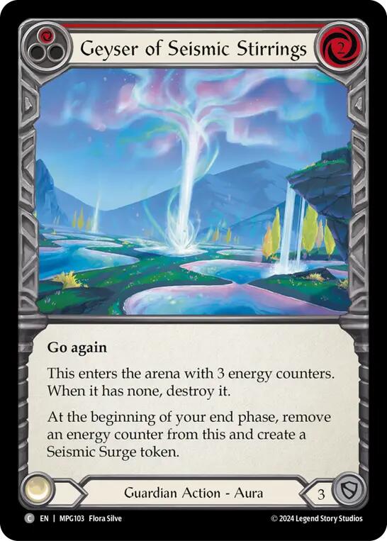 Geyser of Seismic Stirrings (Red) [MPG103] (Mastery Pack Guardian) | Good Games Cannington