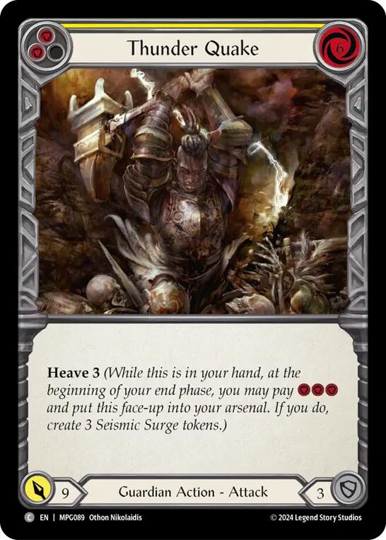 Thunder Quake (Yellow) [MPG089] (Mastery Pack Guardian) | Good Games Cannington