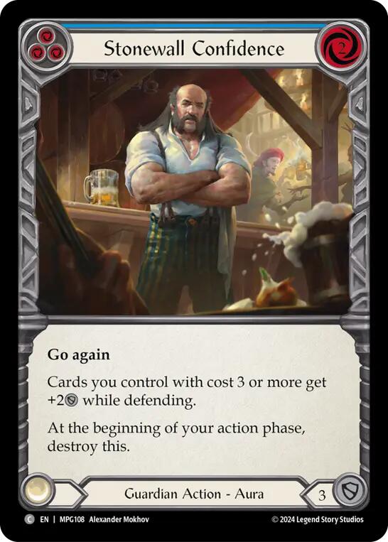 Stonewall Confidence (Blue) [MPG108] (Mastery Pack Guardian) | Good Games Cannington