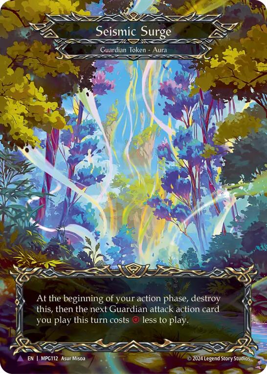 Seismic Surge (Forest) (Marvel) [MPG112] (Mastery Pack Guardian)  Cold Foil | Good Games Cannington