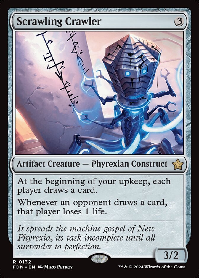 Scrawling Crawler 132 (Foundations)  - Foil | Good Games Cannington