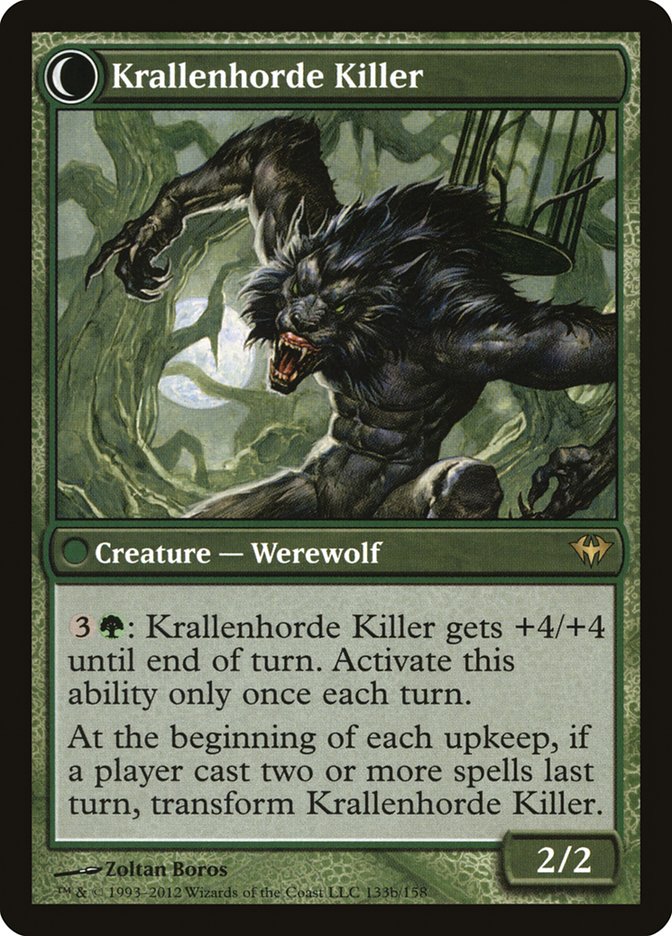 Wolfbitten Captive // Krallenhorde Killer [Dark Ascension] | Good Games Cannington
