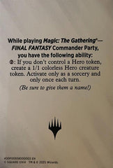 Blank Hero Token [FINAL FANTASY Tokens] | Good Games Cannington