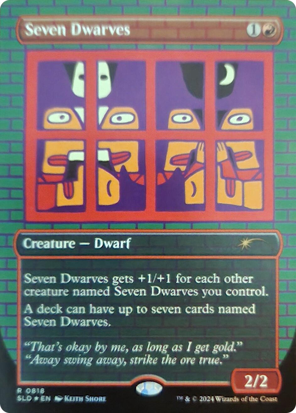 Seven Dwarves (0818) (Rainbow Foil) [Secret Lair Drop Series] | Good Games Cannington