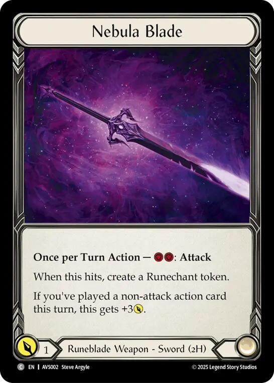 Nebula Blade [AVS002] (Armory Deck: Legends Viserai) | Good Games Cannington