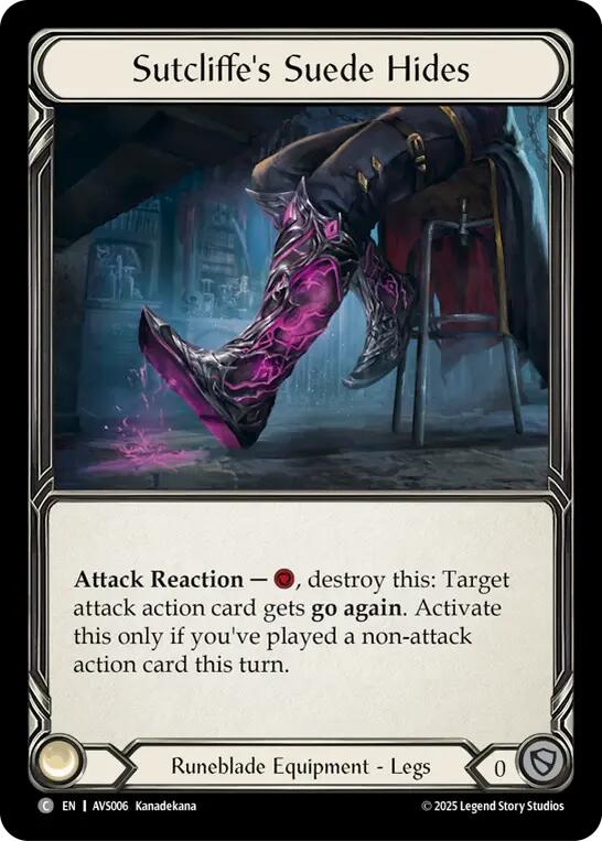Sutcliffe's Suede Hides [AVS006] (Armory Deck: Legends Viserai) | Good Games Cannington