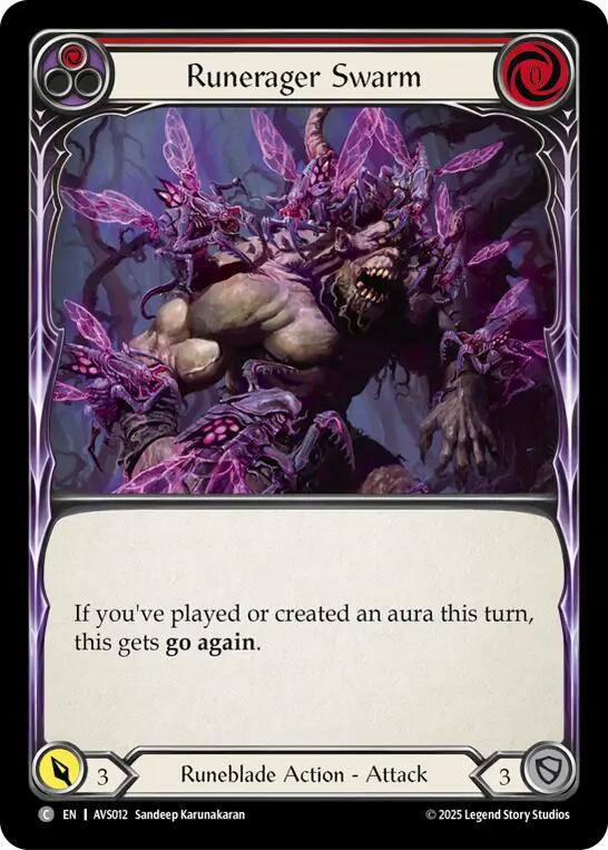 Runerager Swarm (Red) [AVS012] (Armory Deck: Legends Viserai) | Good Games Cannington